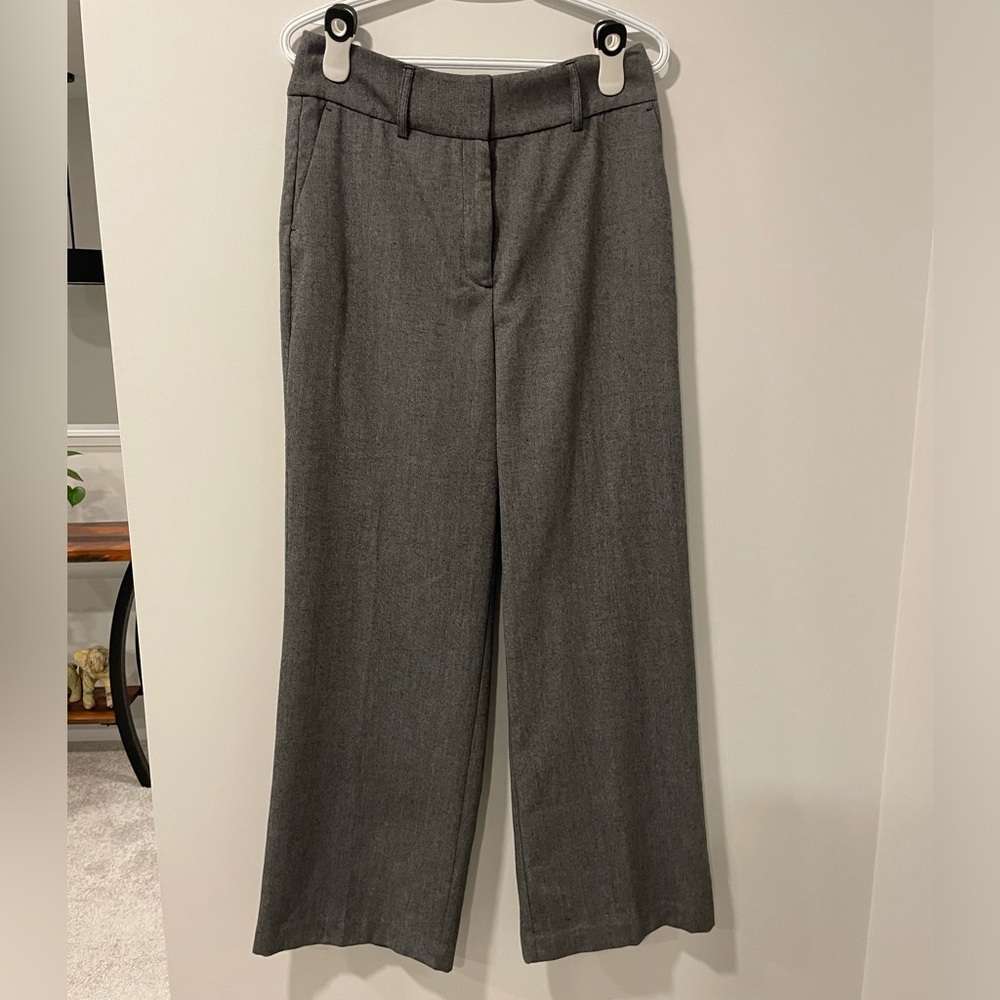 Ricki's Vaughn Grey High-Rise Wide-Leg Dress Pants NWT